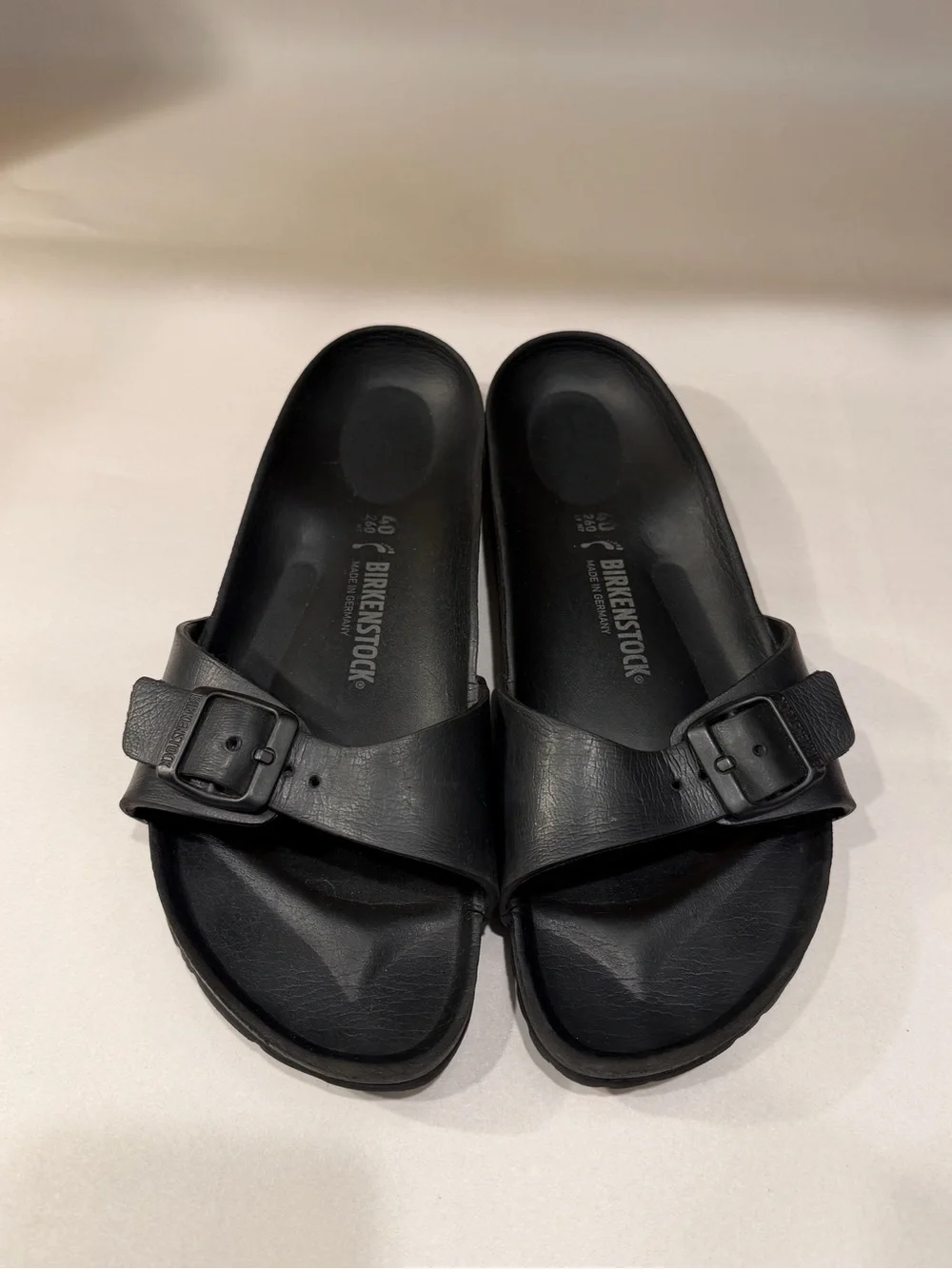 Birkenstock Mens Black Madrid EVA Slide Sandals M7 W9